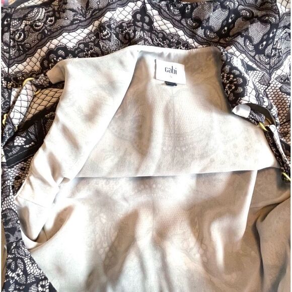 Cabi black and beige lace Monaco Cami Tunic size small- excellent condition - Picture 7 of 16